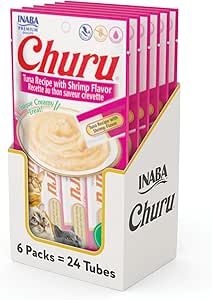 Churu para Gato Premio Atún y Camarón - Caja con 6 Bolsas Churu para Gato Premio Atún y Camarón - Caja con 6 Bolsas
